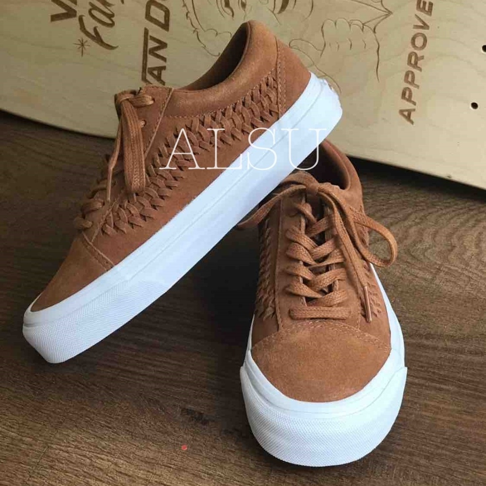VANS Old Skool Weave Suede Grazed Ginger Kid’s - Picture 5 of 8